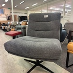 Draai fauteuil Jordi, geweven, antraciet